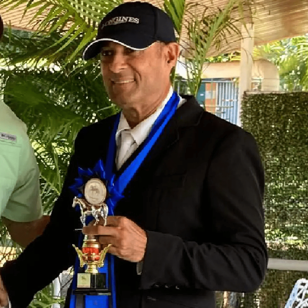 Portrait of Virgilio Franz Schuverer Arrue, founder and breeding expert at SCI World Class Sport Horses.